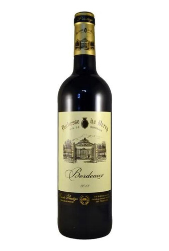 Vinho Fino Tinto Duchesse De Berry 2018 Aop Bordeaux 750ml