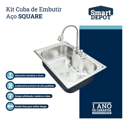 Cuba Cozinha Gourmet Square Com Acessórios