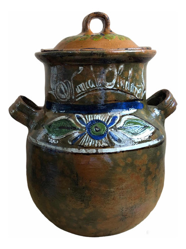 Olla De Barro Mexicana Antigua