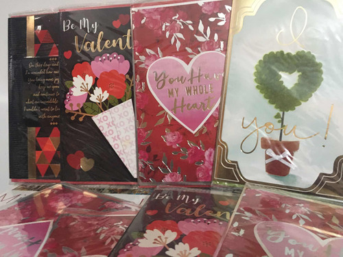 Tarjetas San Valentín Importadas Eeuu 9 Unidades Gavetero