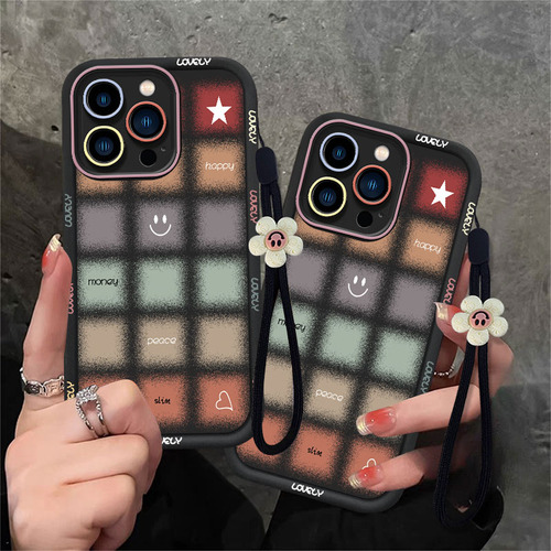 Carcasa Para Infinix Colorful Simplicity Happy With Chain