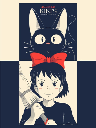 Láminas Para Cuadros- Studio Ghibli- Kiki´s Delivery Service