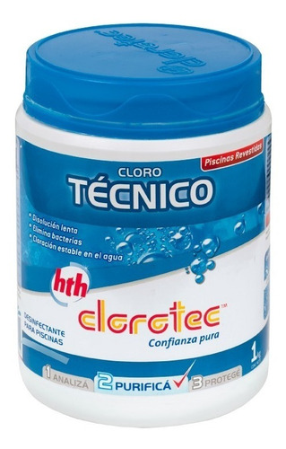 Granulado Dis. Lenta Clorotec Para Pileta Revestida | 1kg