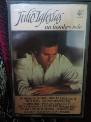 Cassette Julio Iglesias Un Hombre Solo