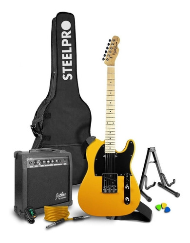 Paquete Guitarra Electrica Jethro Series By  steelpro Full 