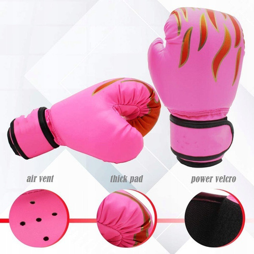 Shtkuying - Guantes De Boxeo Para Niños, Color Rosa