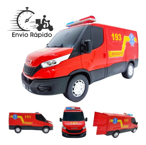 Miniatura Van Iveco Daily Bombeiro C/ Acessórios (ref: 482)