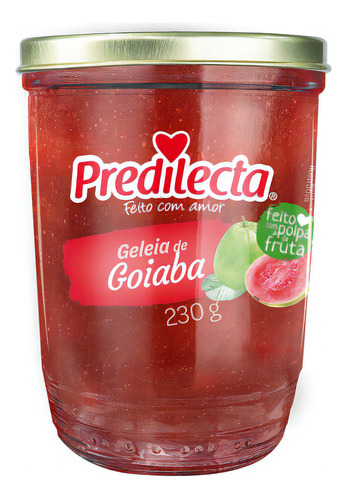 Geleia de goiaba vidro sem glúten Predilecta 230g