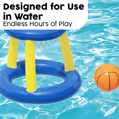Juego De Natación Inflable Baloncesto Piscina Flotante 10