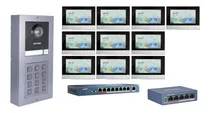 Comprar Video Portero Ip Hikvision 10 Aptos Completo - Electrocom -