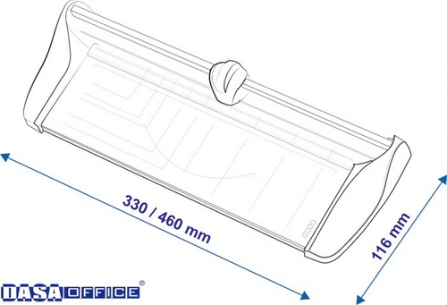 Guillotina Cizalla Rotativa Dasa Office A3 46cm Corta Papel