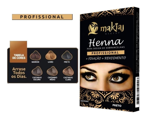 Henna Makiaj Rendimento Fixação Design Sobrancelhas Oferta