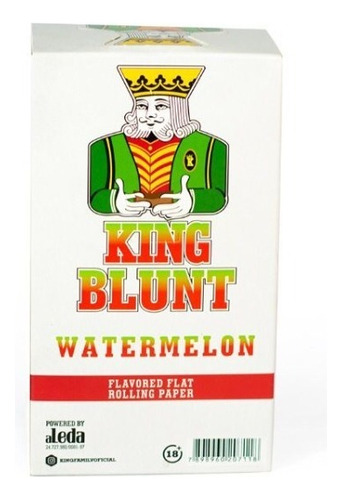 Caixa Seda King Blunt 25 Pacotes Atacado Sabores Sabor Melancia