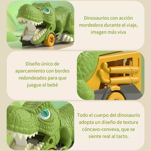 Vehículo De Transporte De Juguetes 7 En 1, Coche De Dinosaur