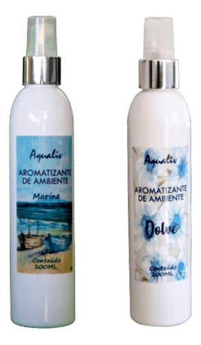 Kit 2 Aromatizador De Ambientes Dolve E Marine Frasco 200ml