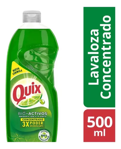Pack X5 Quix Lavaloza Concentrado Bio Activos 500ml Limon