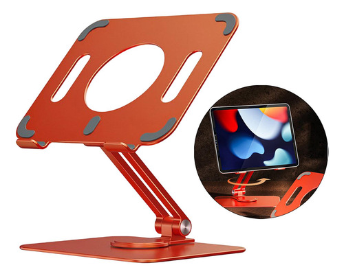 Soporte Plegable Para Tableta 360 ° Rotación Manos Naranja