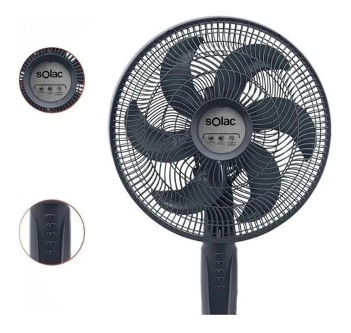 Ventilador De Pedestal Solac Vps-16br 3 Velocidades