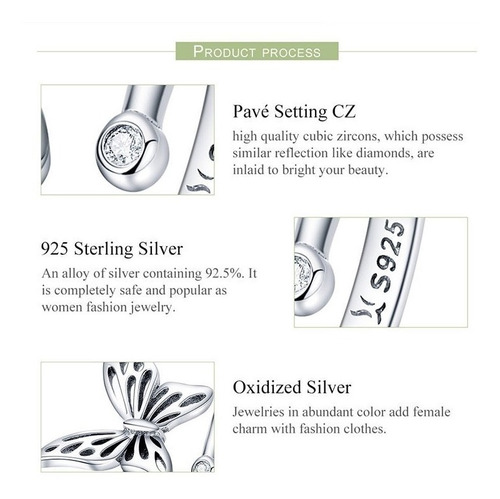 Anillo Mariposa Ajustable Para Mujer Fabricado En Plata 925