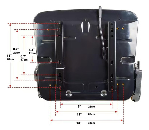Asiento Universal Montacargas Reclinable Cn Coderas/cinturon