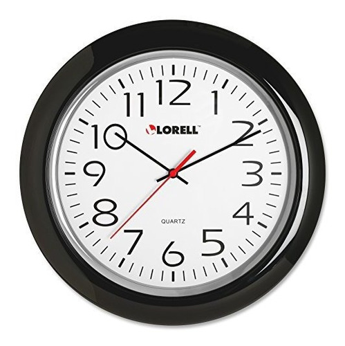 Lorell Reloj De Pared Con Números Arábigos, 13-1 / 4 Pulgada