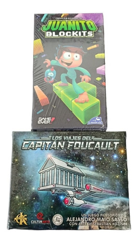 Combo Juego De Mesa Capitan Foucault + Juanito Blockits M4e 