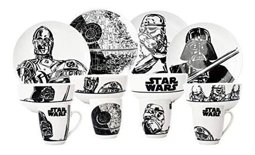 Vajilla De Porcelana Star Wars 12 Piezas 