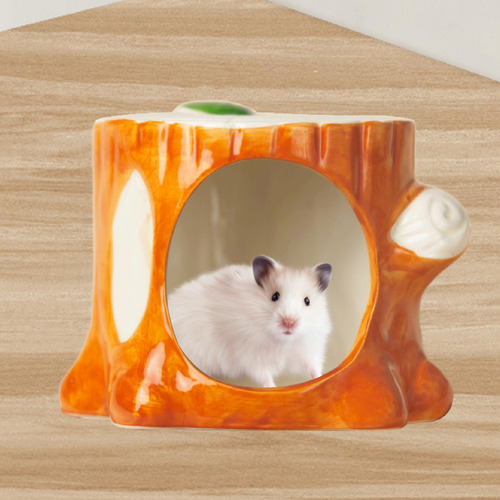 Ceramic Hamster House Hamster Hut Hamster Hideout, L