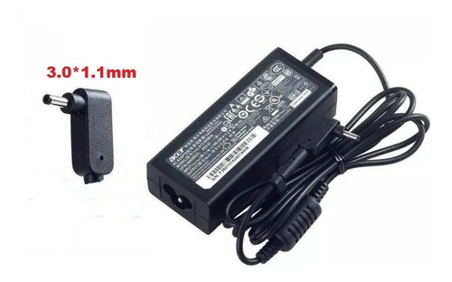 Imagen 2 de 4 de Cargador Acer Original 19v 2.37a 45w Punta Fina 3.0x1.0mm