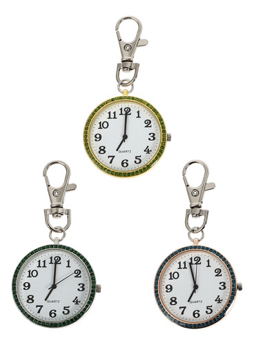 Reloj De Bolsillo Con Llavero, 3 Piezas