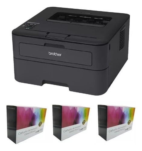 Impresora Laser Brother Hl-l2360dw Doble Faz Wifi + 3 Toner