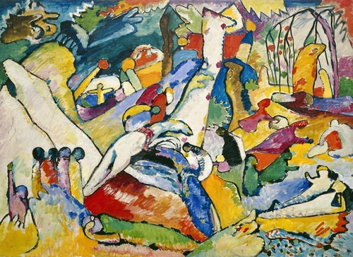 Lienzo Tela Vassily Kandinsky Esquema De Composición 70x96cm