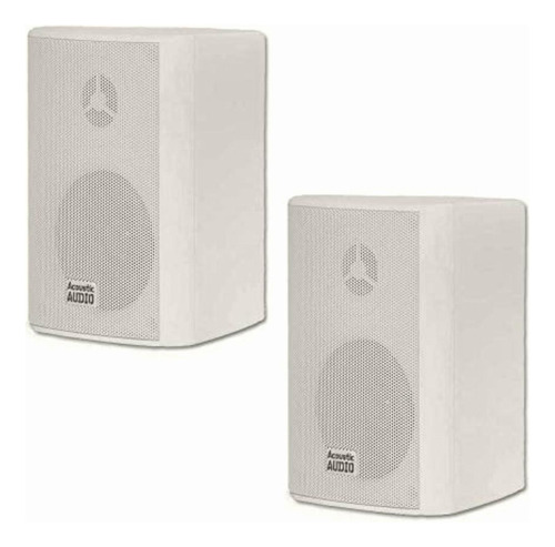 Acoustic Audio Bocinas Para Interiores Y Exteriores Aa351w, Color White