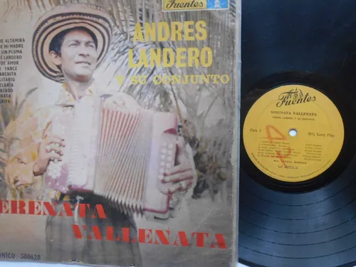 Andres Landero Conjunto Serenata Vallenata Lp Vinilo 1971 (Usado)