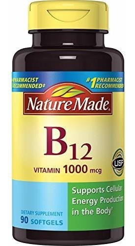 Vitamina B12 Elaborada Por La Naturaleza 1000 Mcg.