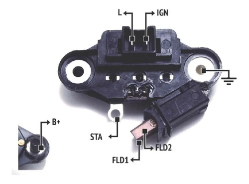 Regulador Alternador Renault R21 R18 R19 Fuego Energy Valeo