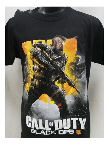 Camiseta Para Niños Estampado Cod Call Of Duty, Varios 