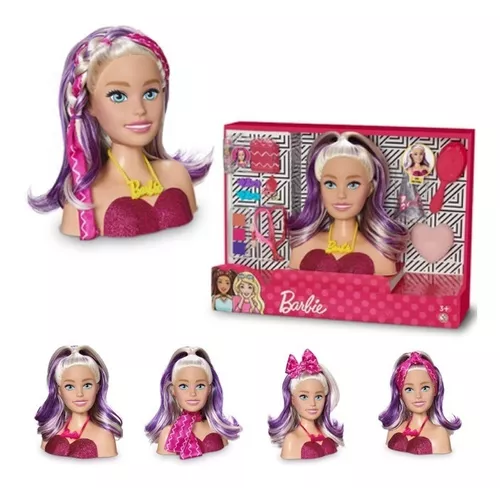 Boneca Barbie Busto Maquiagem Para Pentear E Maquiar - Original Mattel, Magalu Empresas