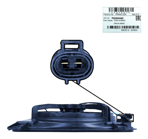 Imagen 7 de 10 de Electroventilador Aveo Speed 2012 2013 2014 Original