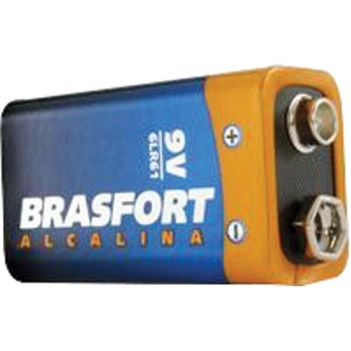 4 Cartelas Pilha Brasfort Alcalina Bateria 9v - 20550