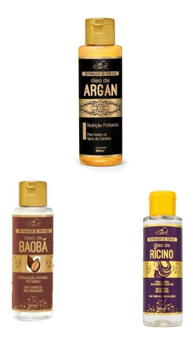 Reparador De Pontas - Argan - Rícino - Baobá = 12 Produtos