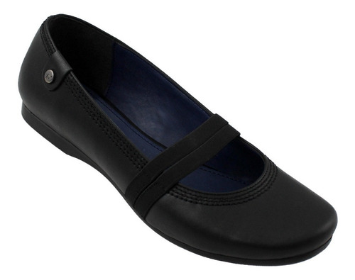 Zapato Niña Efe 14703 Escolar Flats Piel Negro 22 26