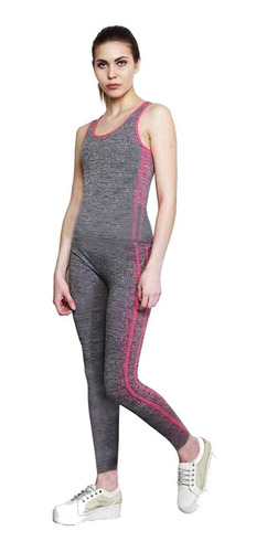 Conjunto Fitness Mujer Calza Y Musculosa  Gym Yoga Running 