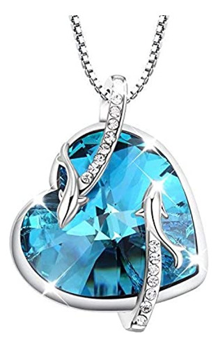 Turantu Collar Con Colgante De Delfín Con Diseño De Corazón