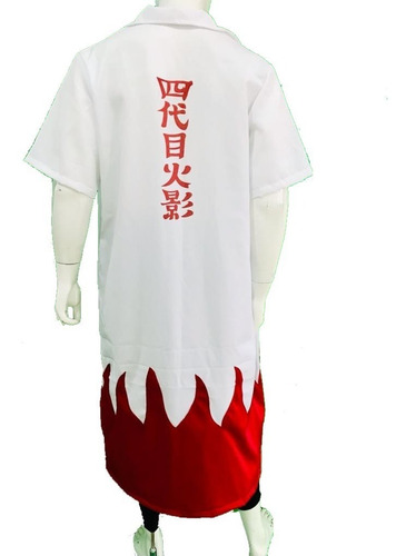 Capa Gabardina Hokage Minato Anime Naruto Shippuden Cosplay