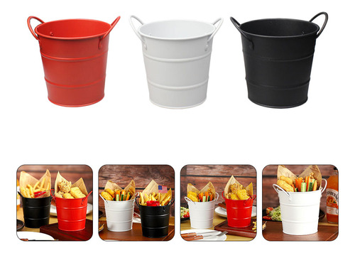 Cubo De Almacenamiento De Pollo Frito, Cubo Para Comida, 3 U
