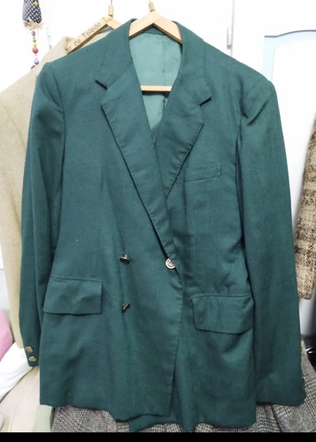 Saco De Vestir Verde Vintage 