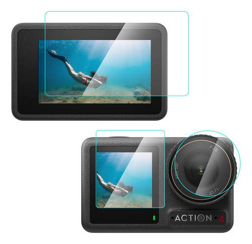 Cristales Templados 3 Juegos Protección Para Osmo Action 4