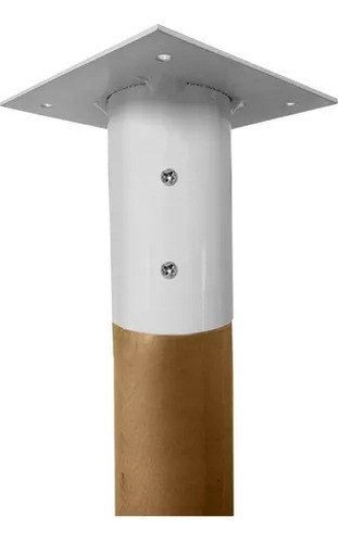 Mesa Aparador 110x50cm Retangular Ayme Branco Pé Canhao Eucalipto