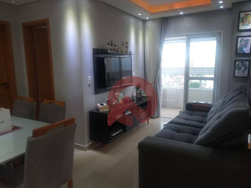 Imagem 4 de 13 de Apartamento Com 1 Dormitório À Venda, 47 M² Por R$ 299.000 - Vila Guilhermina - Praia Grande/sp - Ap3348